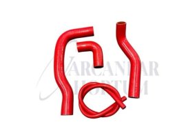 DOGAN SLX SİLİKON HORTUM 4'LÜ SET KIRMIZI