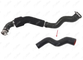 TURBO HORTUMU METAL BORU HARİÇ Not :	OK İLE GÖSTERİLEN BÜYÜK HORTUM Montaj Yeri : Turbo Radyatörü İle Turboşarj Arasında