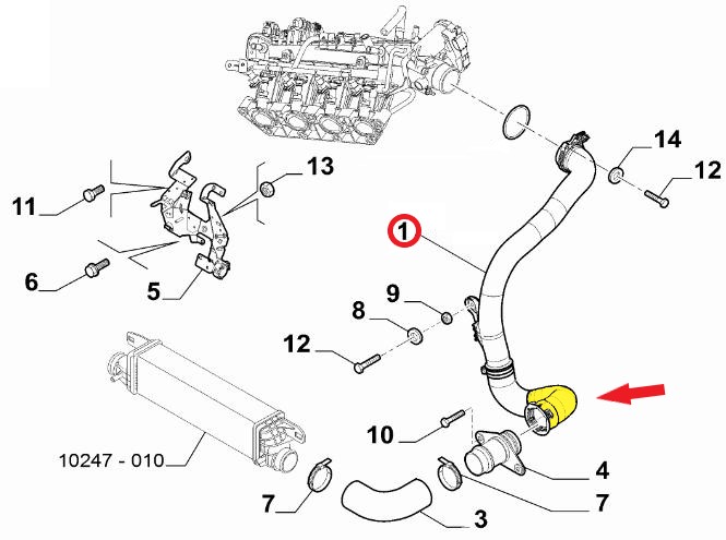 ALFA ROMEO GIULUETTA TURBO HORTUMU
