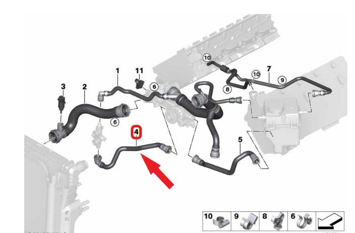BMW X5 SOĞUTMA HORTUMU