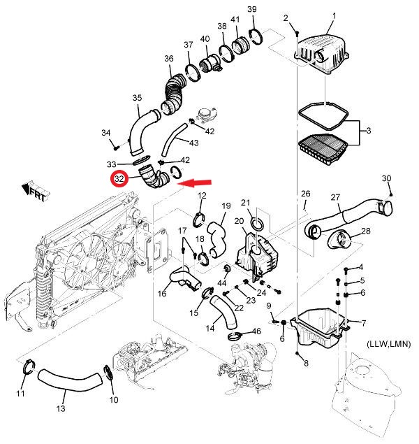 CHEVROLET CAPTIVA TURBO HORTUMU