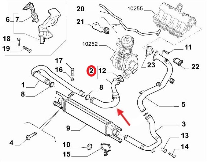 FIAT DOBLO TURBO HORTUMU