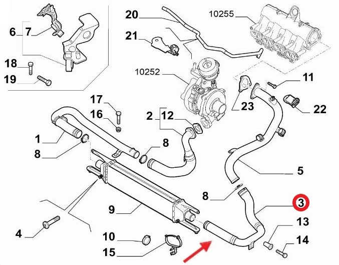 FIAT DOBLO TURBO HORTUMU
