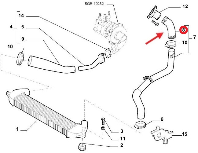 FIAT DOBLO TURBO HORTUMU