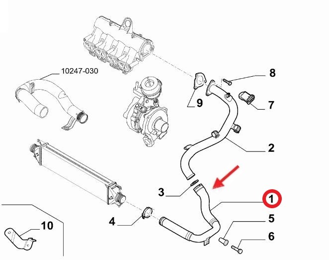 FIAT DOBLO TURBO HORTUMU