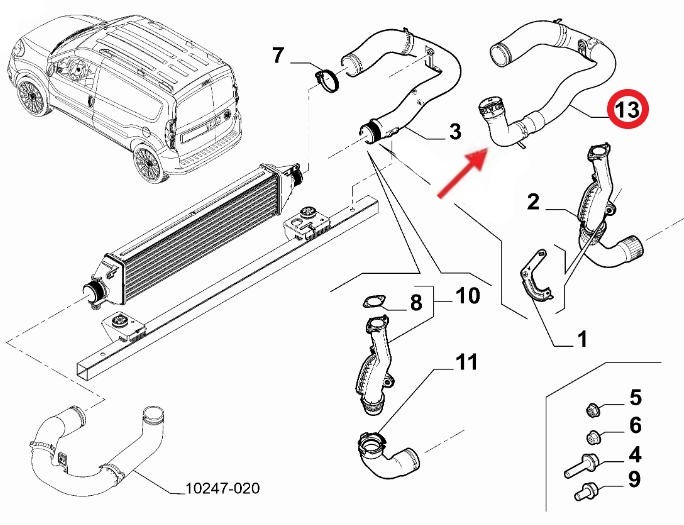 FIAT DOBLO TURBO HORTUMU