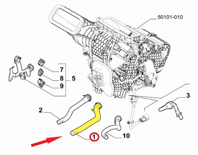 FIAT EGEA KALORİFER HORTUMU