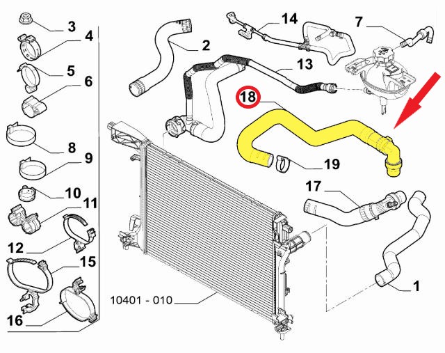 FIAT EGEA SOĞUTMA HORTUMU
