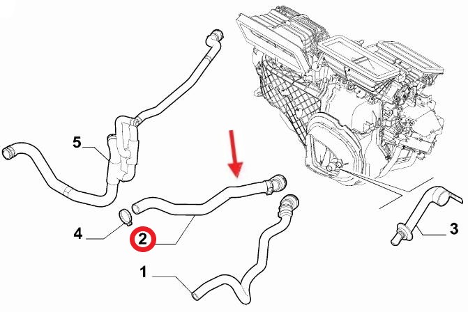 FIAT FIORINO KALORİFER HORTUMU