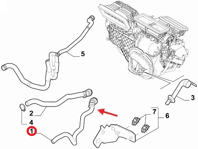 FIAT FIORINO KALORİFER HORTUMU