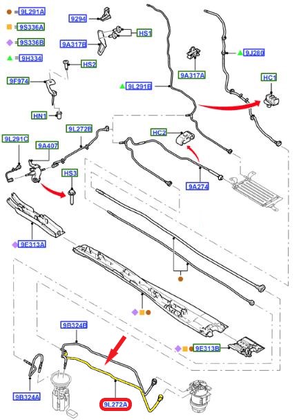 FORD MONDEO IV YAKIT BORUSU