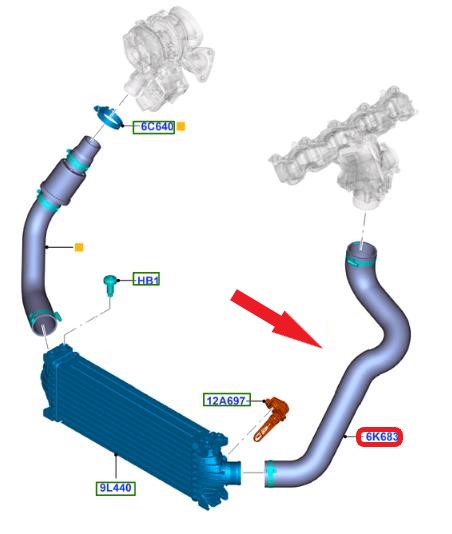 FORD TRANSIT TURBO HORTUMU