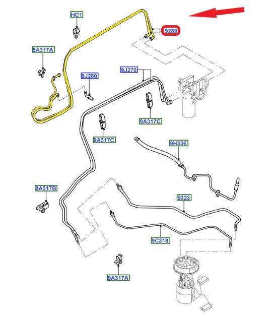 FORD TRANSIT YAKIT BORUSU