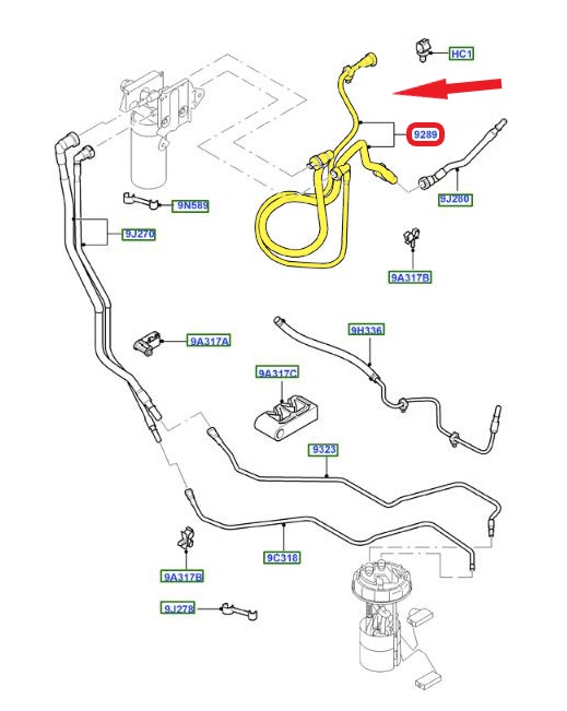 FORD TRANSIT YAKIT BORUSU