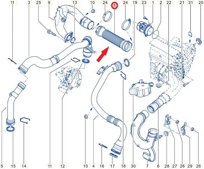 HAVA FİLTRE HORTUMU
