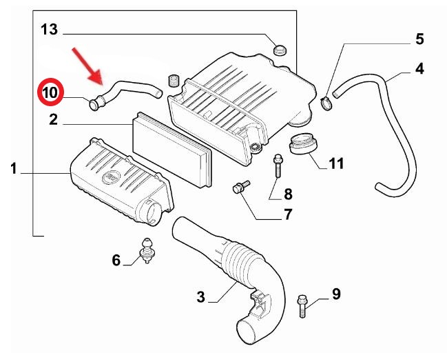 HAVA FİLTRE HORTUMU