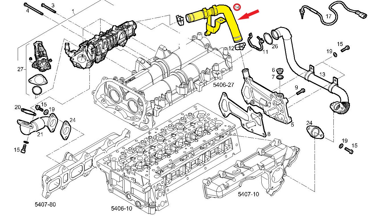 IVECO DAILY EGR HORTUMU
