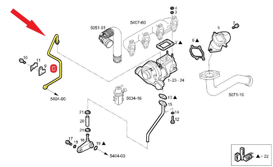 IVECO DAILY TURBO YAĞLAMA BORUSU