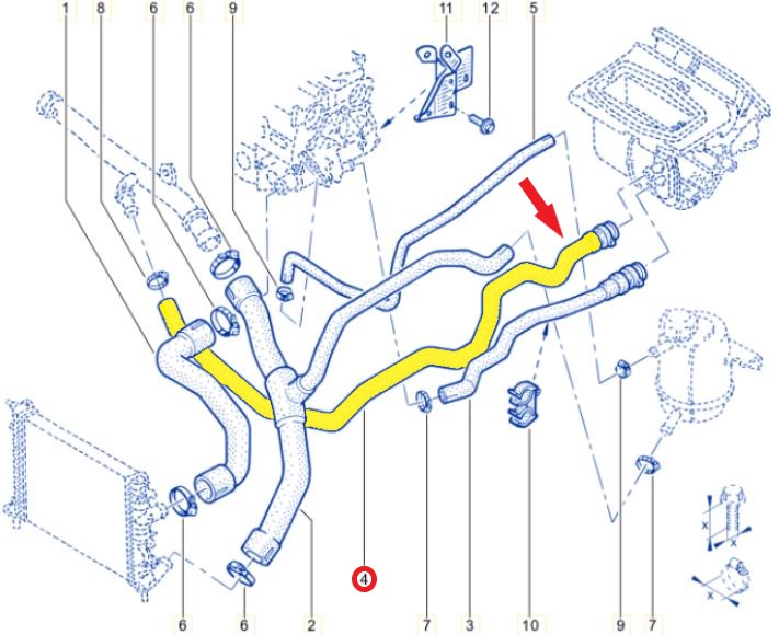 KALORİFER ÇIKIŞ HORTUMU