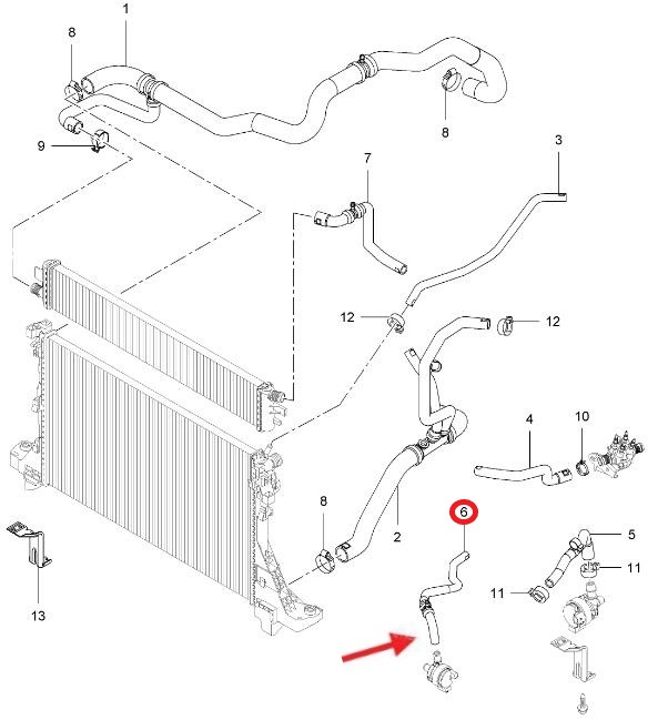 OPEL MOVANO B KALORİFER HORTUMU