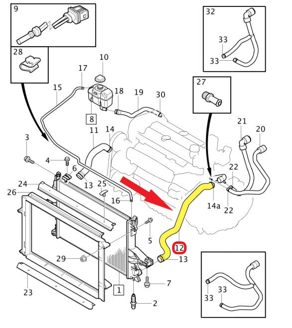 RADYATÖR ÇIKIŞ HORTUMU