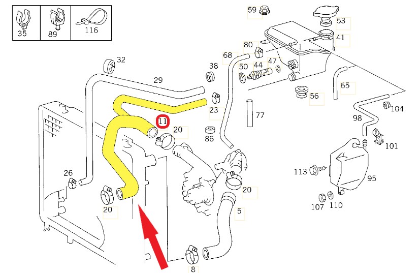 RADYATÖR ÇIKIŞ HORTUMU