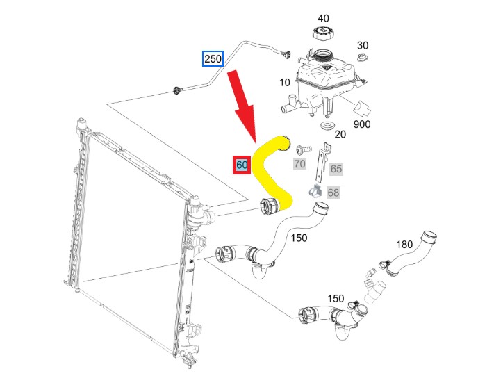 RADYATÖR GİRİŞ HORTUMU