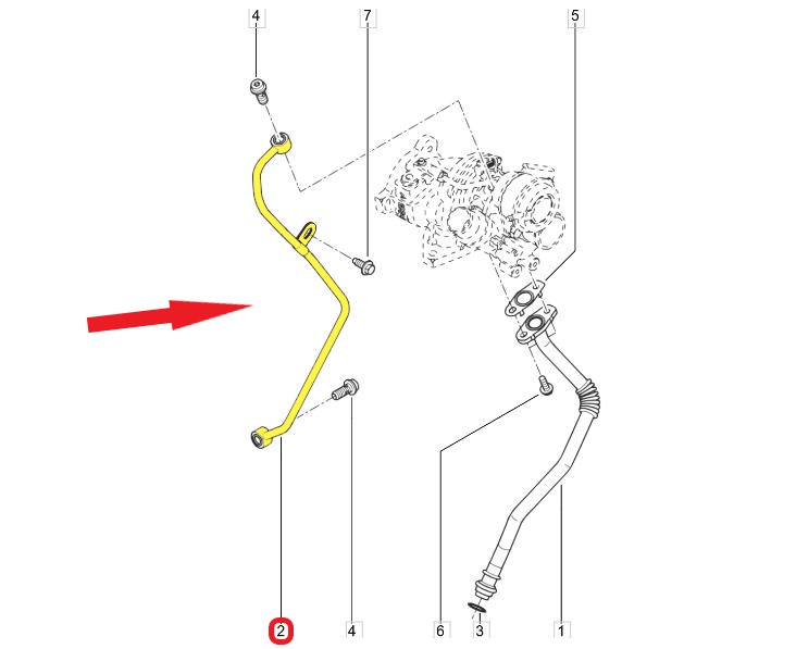 TURBO YAĞLAMA BORUSU
