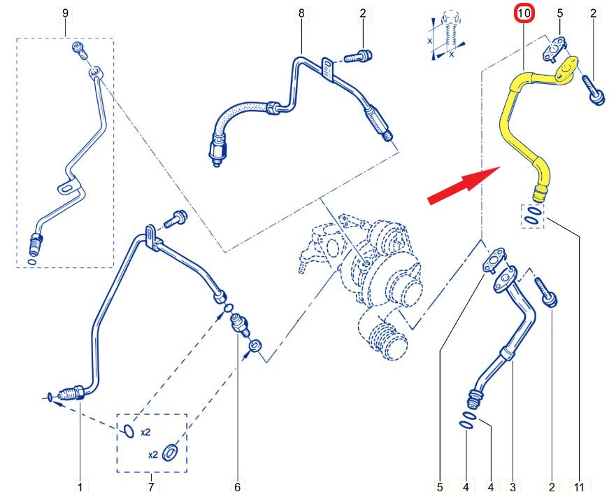 TURBO YAĞLAMA BORUSU