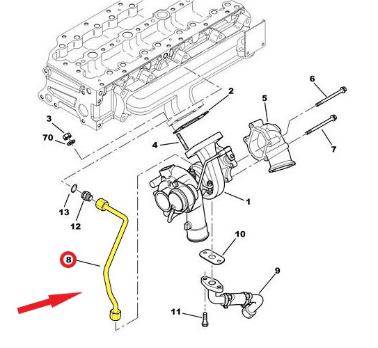 TURBO YAĞLAMA BORUSU