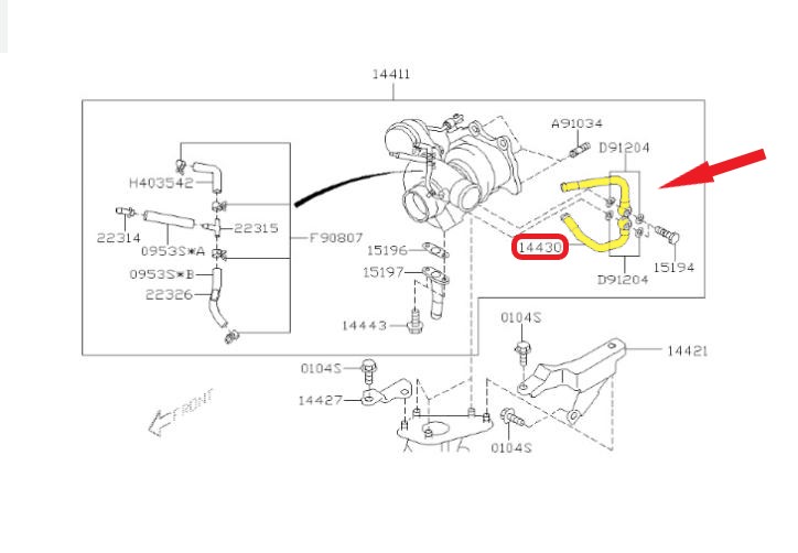 TURBO YAĞLAMA BORUSU