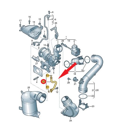 TURBO YAĞLAMA BORUSU