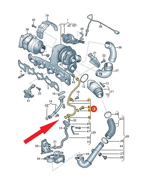 TURBO YAĞLAMA BORUSU