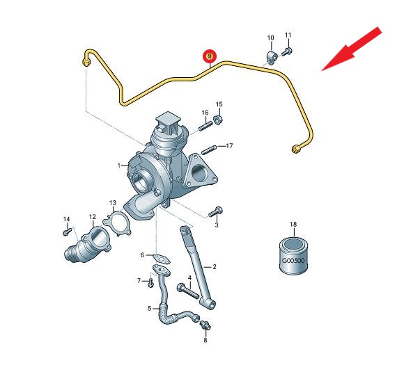 TURBO YAĞLAMA BORUSU