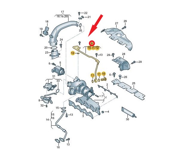 TURBO YAĞLAMA BORUSU