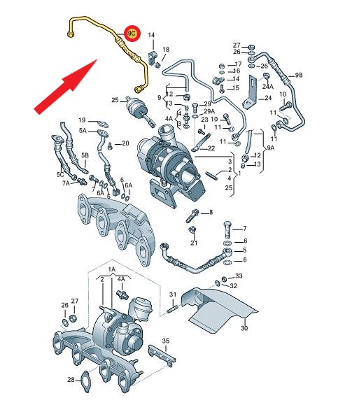 TURBO YAĞLAMA BORUSU