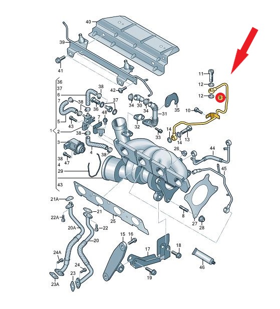 TURBO YAĞLAMA BORUSU