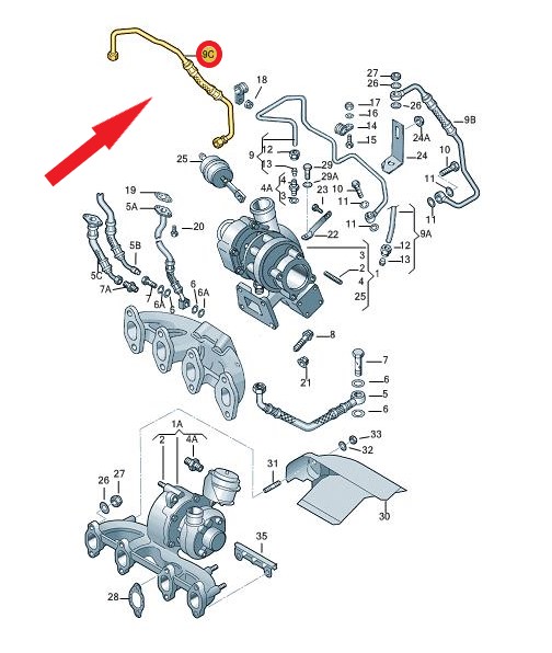 TURBO YAĞLAMA BORUSU