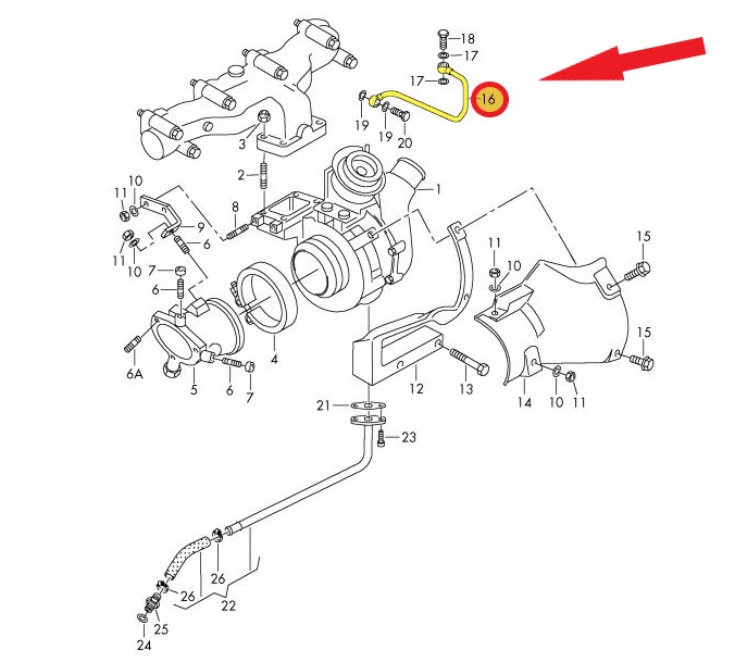 TURBO YAĞLAMA BORUSU