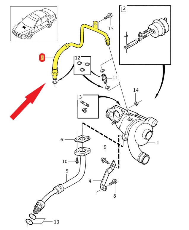 TURBO YAĞLAMA BORUSU