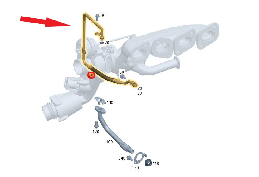 TURBO YAĞLAMA BORUSU