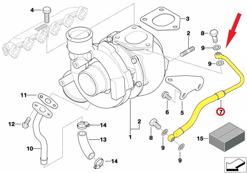 TURBO YAĞLAMA BORUSU