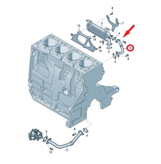VOLKSWAGEN CRAFTER EGR BORUSU