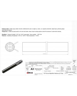 10mm x 16mm KALORİFER HORTUMU / S TİPİ